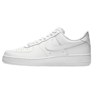 Nike Air Force 1AF1纯白 全白黑武士空军低帮经典板鞋CW2288-111