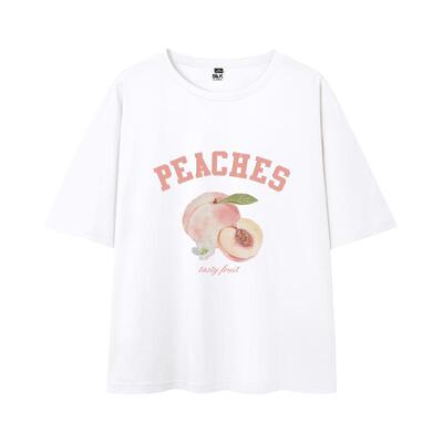 班尼路纯棉短袖T恤女夏季新款小众独特巨好看圆领正肩宽松上衣女N