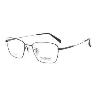 【自营】夏蒙新款经典全框眼镜时尚休闲钛材近视眼镜架男CH38523