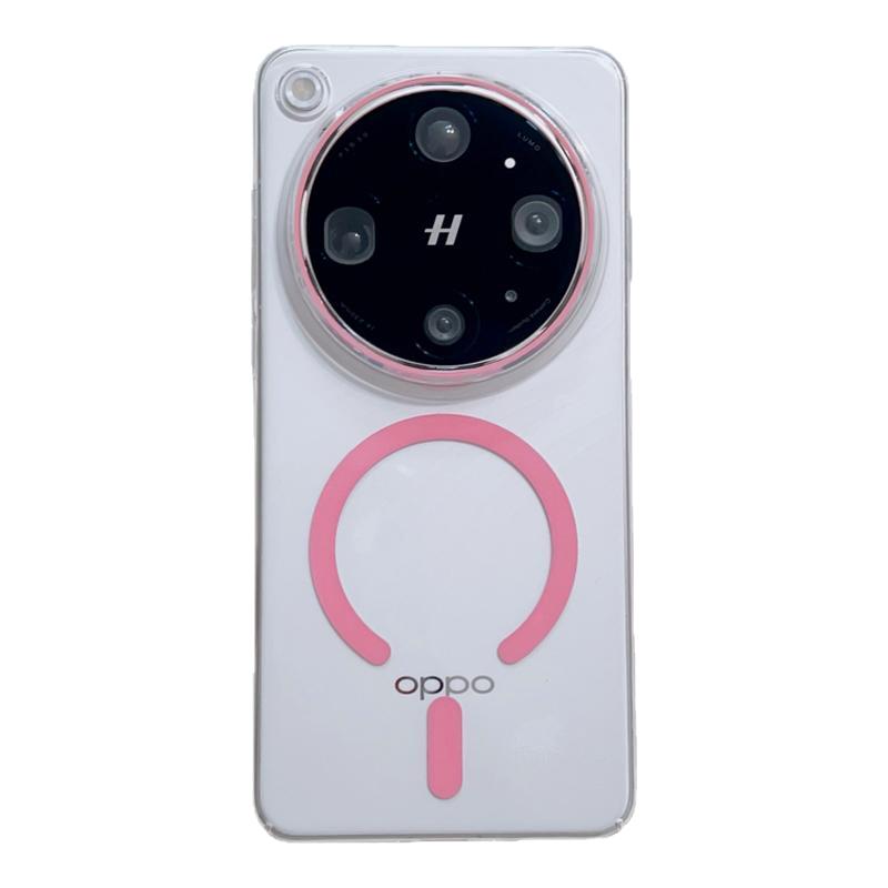 适用oppofindx9ultra透明磁吸壳
