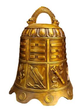 纯铜中式居家寺庙八宝铜铃摆件