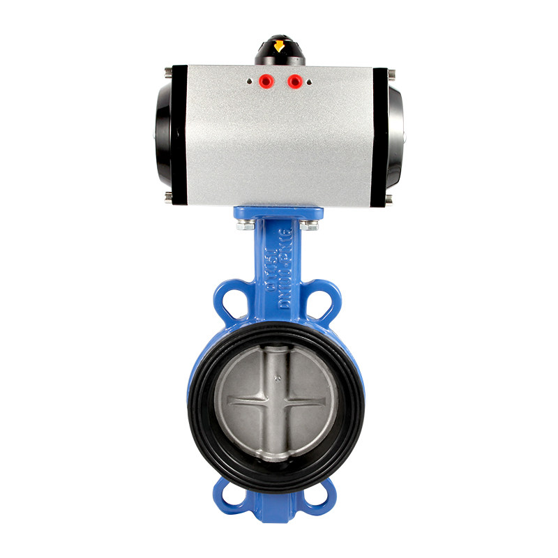 气动蝶阀D671X-16Q对夹式阀门不锈钢DN50 65 80 100 150 250 300