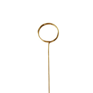 金属卡片夹插花花叉卡插镀金插签花插杆鲜花包装材料贺卡夹子