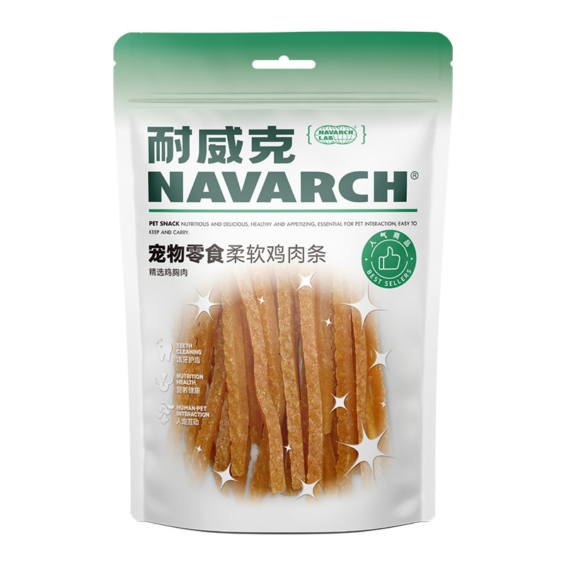 耐威克狗零食柔软鸡肉条100g