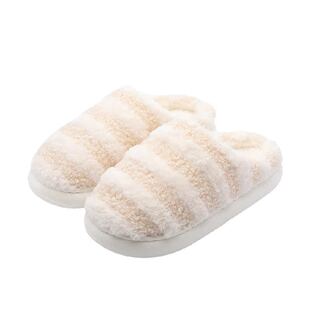 名创优品休闲懒人时尚羊羔毛棉鞋女防滑舒适加绒加厚保暖面包鞋男