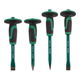 拓森五金工具石工凿子250长带胶套尖平头扁凿钢凿300长石工凿錾子