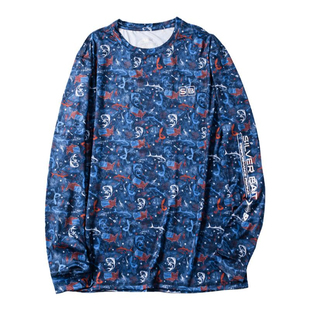 钓鱼佬快来!北美高端科技面料速干透气吸湿排汗高弹户外长袖T恤