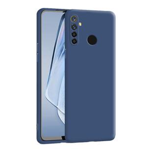 适用真我realmeQ手机壳Q新款realme液态硅胶OPPOrealmeQ全包防摔OPPO男生套女软潮牌RMX1971送钢化膜黑色外壳