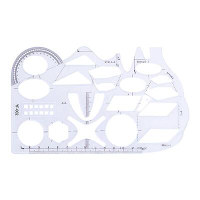 万花尺几何透明函数尺软尺千汇