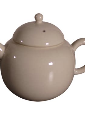 小青茶事草木灰单色釉小胖壶