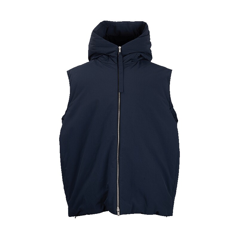 JilSander宽松无袖羽绒马甲男士
