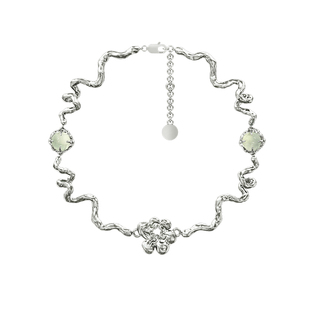 OINICO初印舒适区系列葡萄石液态花花藤蔓手链女情侣手饰男可调节