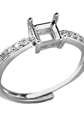 2025新款镶嵌戒面戒托纯铜戒托女