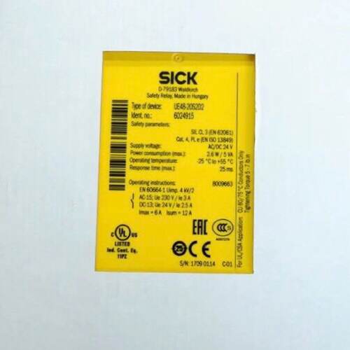 【请询价】Sick UE48-2OS2D2 西克全新安全继电器 602