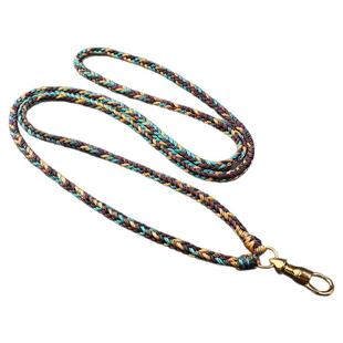 泰国佛牌链手工精编8股编钛钢鹰钩扣弹簧扣保色多挂挂链男女TG064