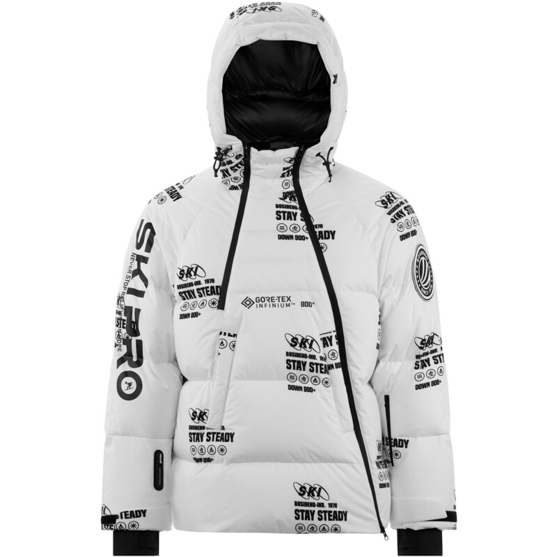 波司登鹅绒羽绒服滑雪涂鸦印花