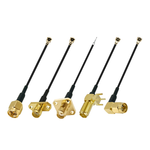 IPEX1代转SMA公头母座双头法兰头穿越机天线延长线5.8G图传天线