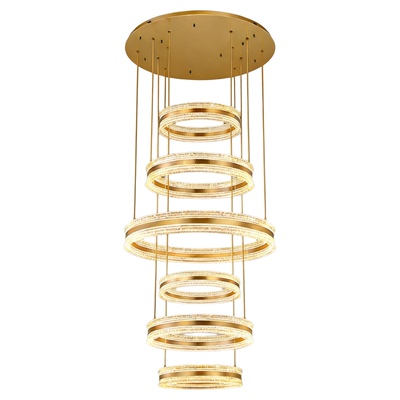 复式楼吊灯极简轻奢现代约