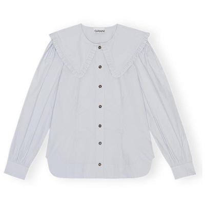 长袖棉府绸衬衫GANNI中国