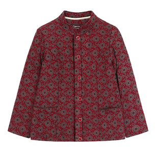 驼绒棉袄冬季新款加厚保暖加绒宽松大码妈妈装棉衣外套印花老太太