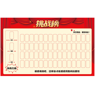 新学期教室励志墙贴学生期末考目标军令状鼓励贴纸冲刺成绩挑战书