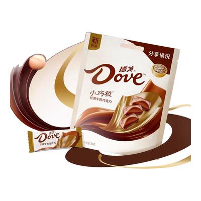 德芙丝滑牛奶巧克力小巧粒84g袋装儿童休闲办公室小零食礼物