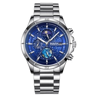 马克华菲梵高星空机械手表男士男款镂空全自动男生腕表礼物青少年