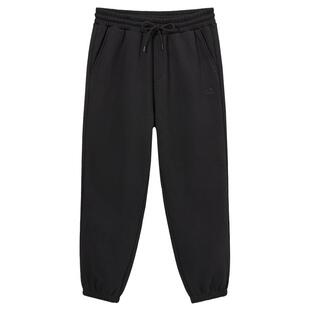 热风2024年冬季新款男士黑色百搭束脚卫裤加绒保暖宽松休闲男裤子