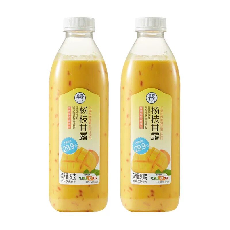 盒马杨枝甘露红西柚复合果汁饮料