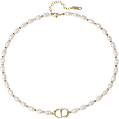 戴拉天然淡水珍珠项链女手链时尚套装 高级感颈链手串气质锁骨链