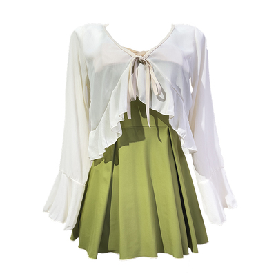 徐苏苏小众两件套显瘦泳衣