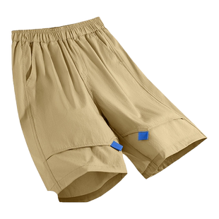 真维斯童装男童裤子男大童夏季凉感五分裤儿童速干冰丝工装短裤薄