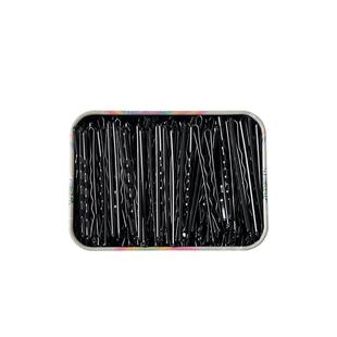 一字夹发夹侧边刘海碎发夹黑色发卡边夹加粗加紧简约后脑勺固定夹