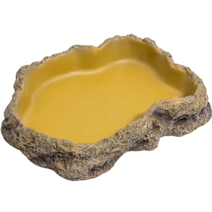 新派宠物REPTIZOO爬宠水盆爬虫食盆蜥蜴陆龟角蛙守宫鬃师造景用品