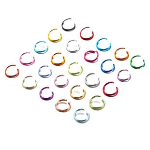 DIY饰品配件串珠材料手工铝质单圈开口圈连接圈圆圈开口环收尾环