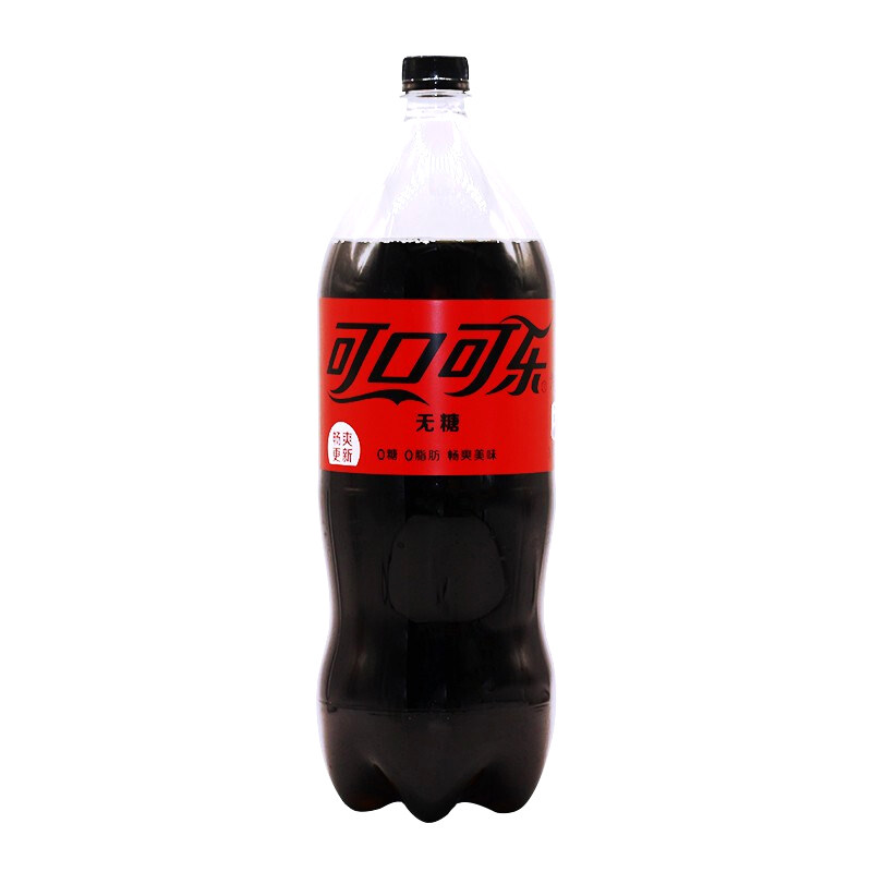 可口可乐Coca-Cola零度无糖可乐汽水2Lx6瓶装食品整箱碳酸饮料