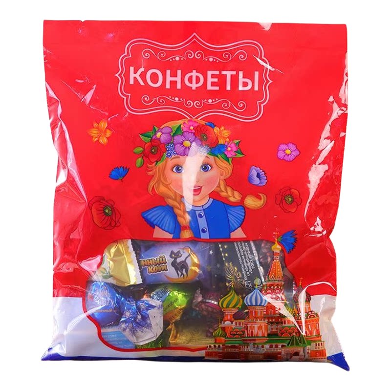 俄罗斯进口拉迈尔混合糖果混装巧克力糖果纯正浓郁甜蜜味道