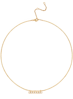 EVESENSE平衡木冰花锆石锁骨链