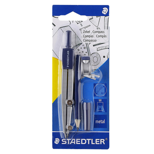 德国STAEDTLER/施德楼圆规工程制图绘图工具学生用专业套装机械建筑师画图可夹笔款作图尺测量仪考试专用分规