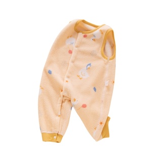 背带裤婴儿男宝加绒暗扣裤子冬装66码宝宝保暖裤一体绒宽松外出服