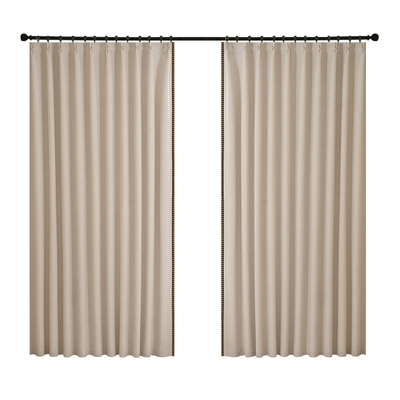 【尚拉维】晴川麻窗帘客厅卧室遮光窗帘中式棉麻编织原版高端窗帘