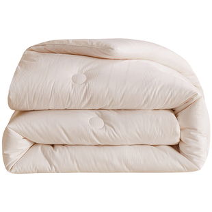 秋天盖的被子四季通用可机洗 冬天盖的厚大豆纤维被芯全棉暖气房