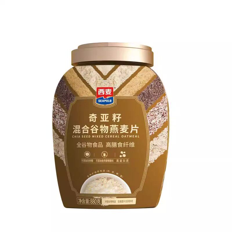 西麦奇亚籽多谷物燕麦片无添加蔗糖高蛋白高纤维送(35g小包+勺子)