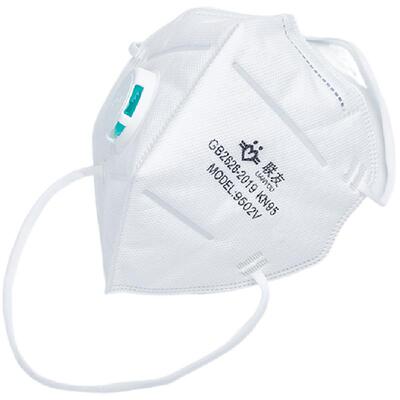 联友防尘口罩带呼吸阀头戴式9502 9502V专业熔喷布透气防护口罩