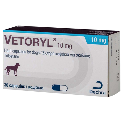英国曲洛斯坦VETORYL犬狗猫库欣综合症30脆皮症60曲洛司坦10mg