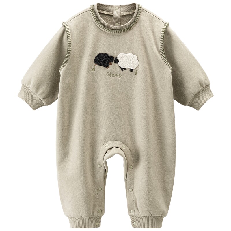 乖奇熊婴幼儿连体哈衣服春秋季
