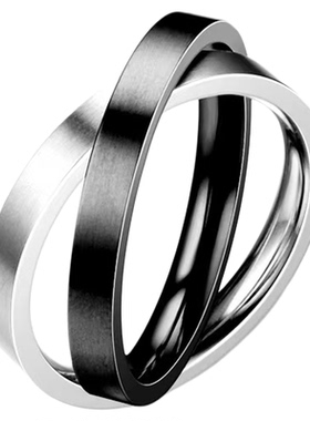 时尚钛钢戒指男款个性简约