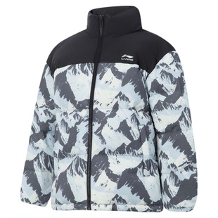 李宁儿童羽绒服冬季新款男童加厚冬装青少年男孩鸭绒短款保暖外套