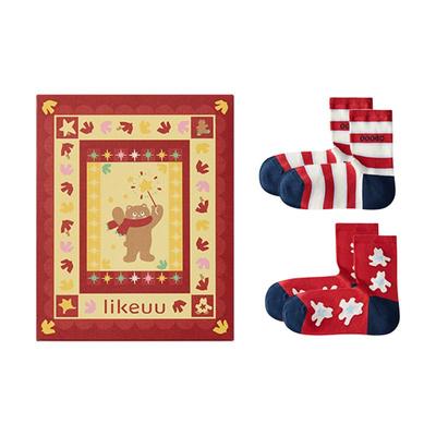 likeuu儿童袜子新年礼盒