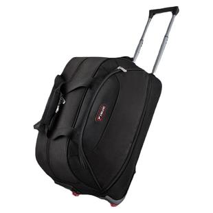 手提拉杆旅行包男单肩背短途带轮子收纳袋行李包女商务折叠拉杆包